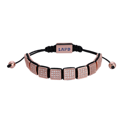 Adjustable Block Bracelet in Rose Gold