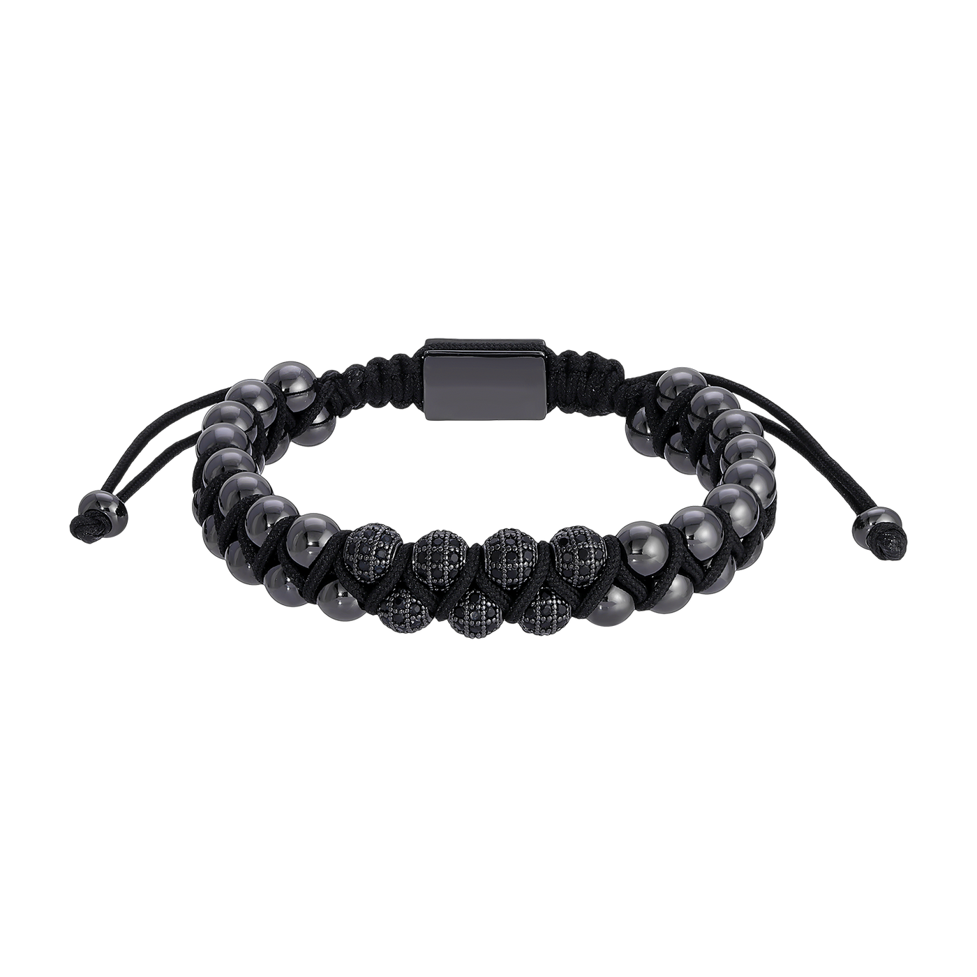 Adjustable Gunmetal Power Bracelet