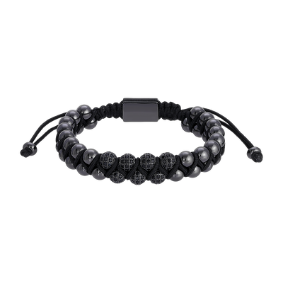 Adjustable Gunmetal Power Bracelet