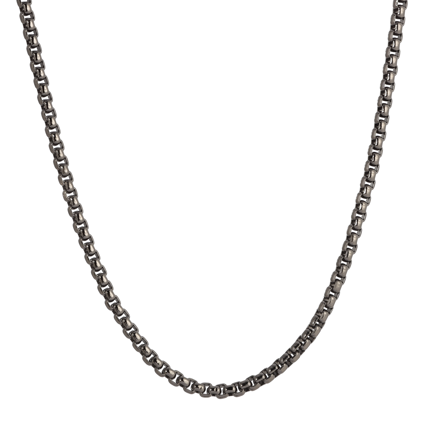 Gunmetal Plated 31" Chain Necklace