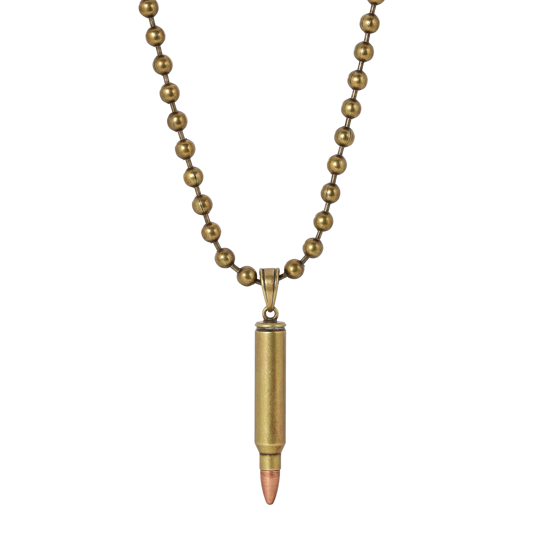 Gold sales bullet pendant