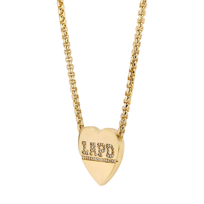 Safety Charm Necklace in Gold