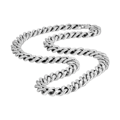 brightness Dog Tag with Rhodium chain