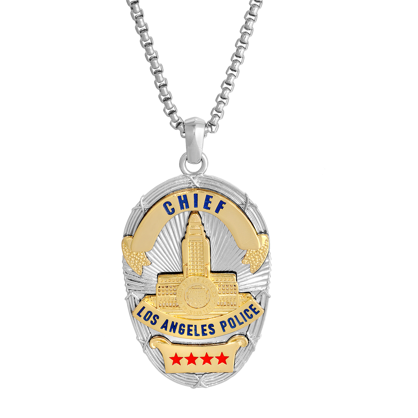 Admiration Four Star Badge Pendant Glamboutique