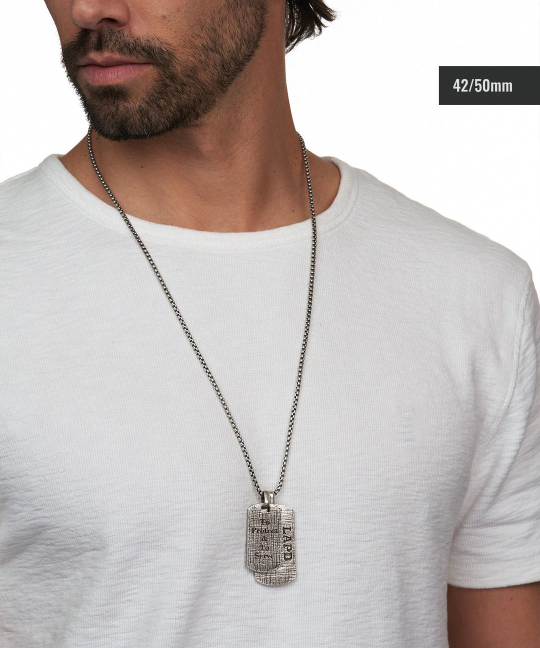 LAPD Signature Dog Tag Pendant chain – Glamboutique